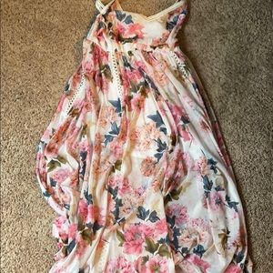 White Floral Torrid Maxi Dress